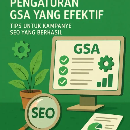 Pengaturan GSA yang Efektif: Tips untuk Kampanye SEO yang Berhasil